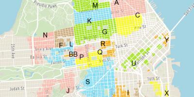 मुक्त सड़क पार्किंग सैन फ्रांसिस्को नक्शा