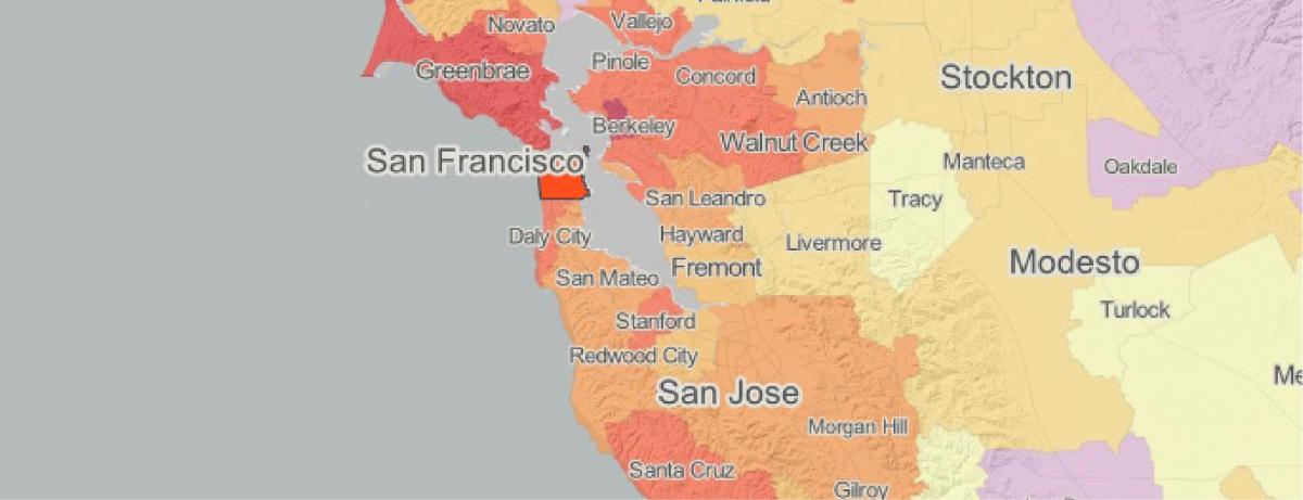 नक्शे के mapp सैन फ्रांसिस्को