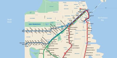 SFmta मुनि का नक्शा