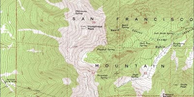 नक्शा सैन फ्रांसिस्को के समोच्च