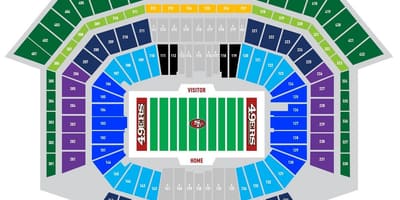 नक्शे के 49ers पार्किंग 