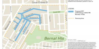 नक्शे के SFmta सड़क की सफाई