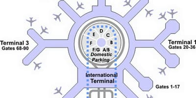 नक्शे के SFO टर्मिनल जी