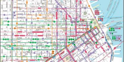 सैन फ्रांसिस्को के सार्वजनिक परिवहन के नक्शे